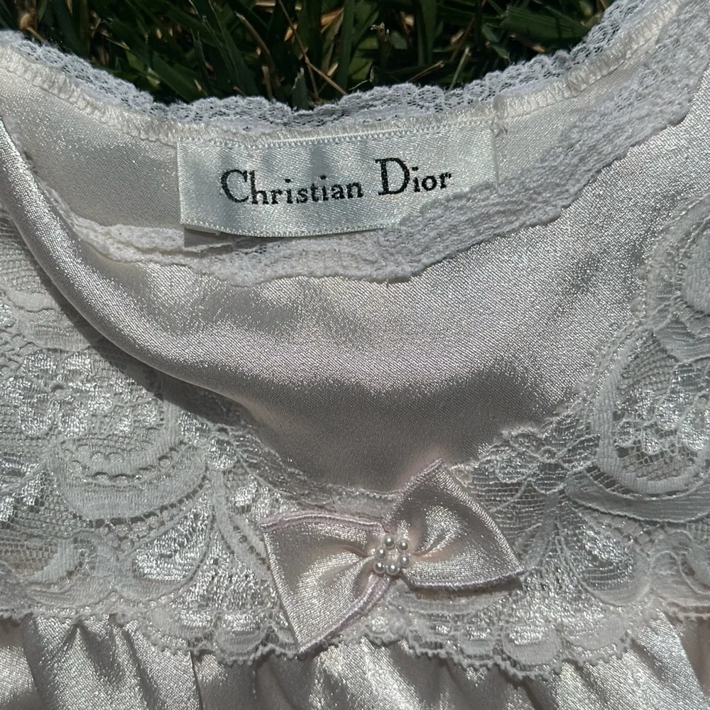 Vintage Dior Silk Babydoll Dress - Picture 4 of 5